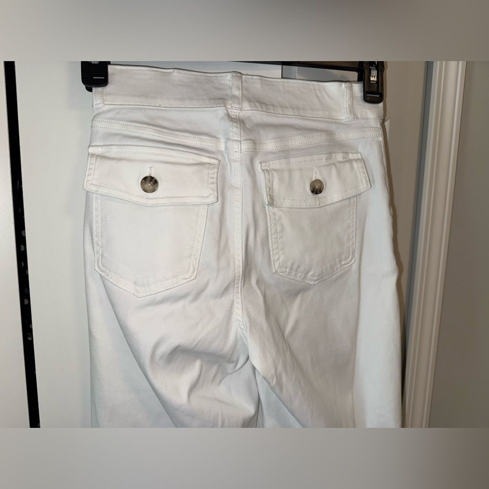 SPANX Stretch Twill Cropped Wide Leg Pants Women’s Size Small - Picture 10 of 11